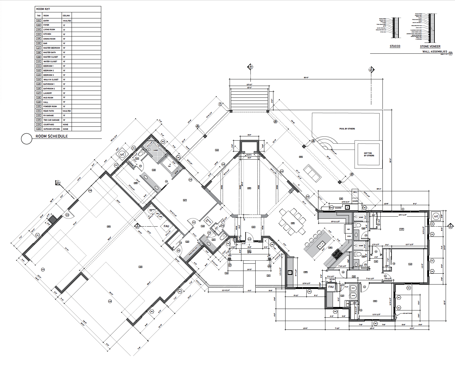 Custom home floor plan BNW Construction